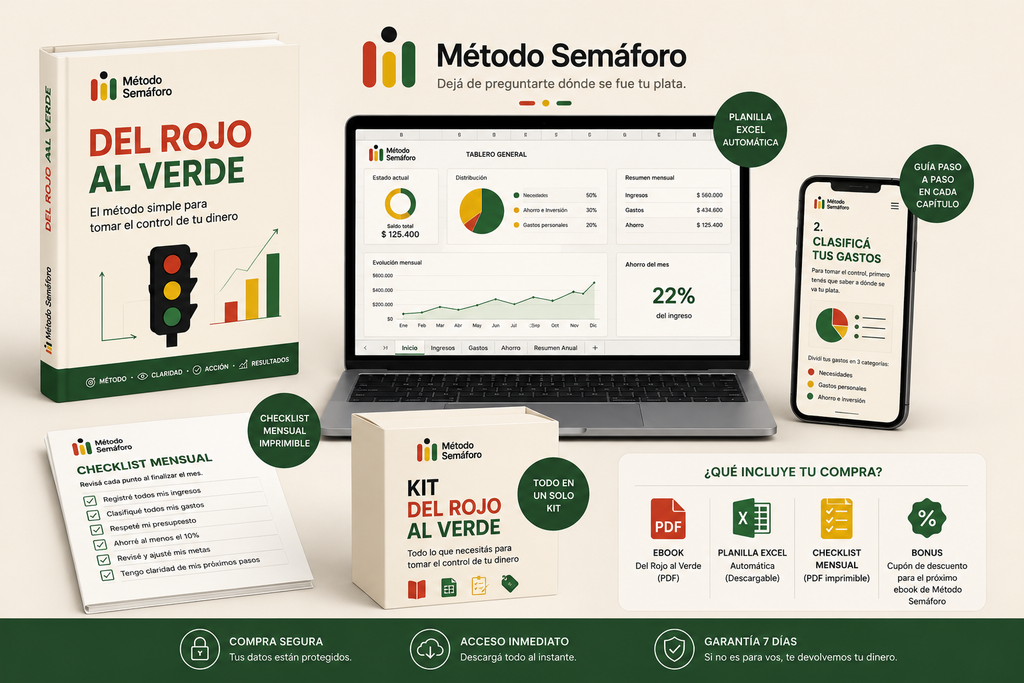 Método Semáforo | Del Rojo al Verde + Planilla Excel Automática